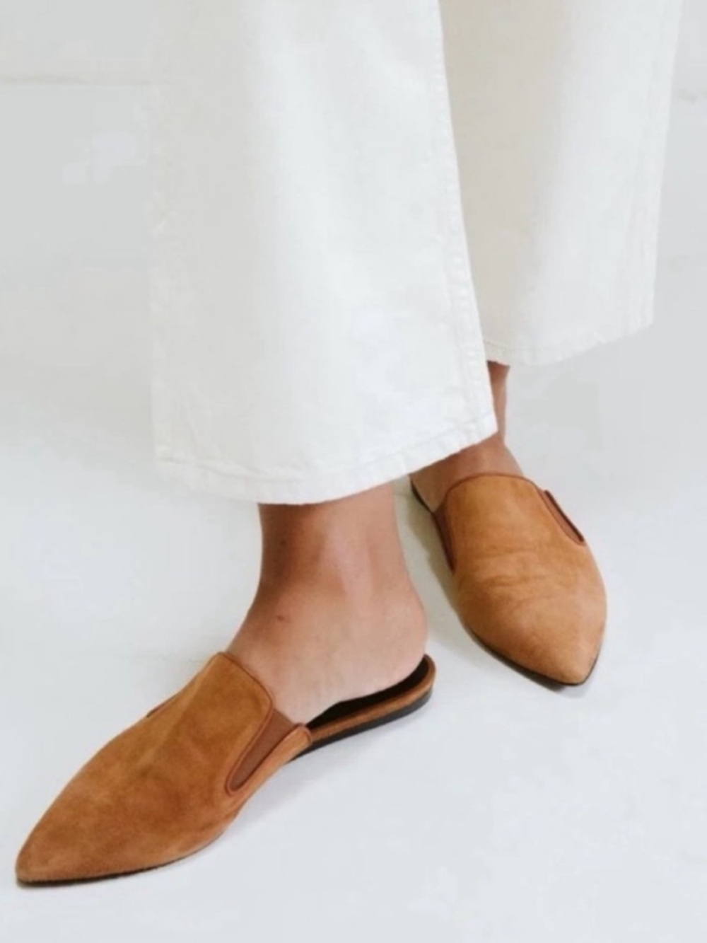 Jenni Kayne Suede Mule in Saddle